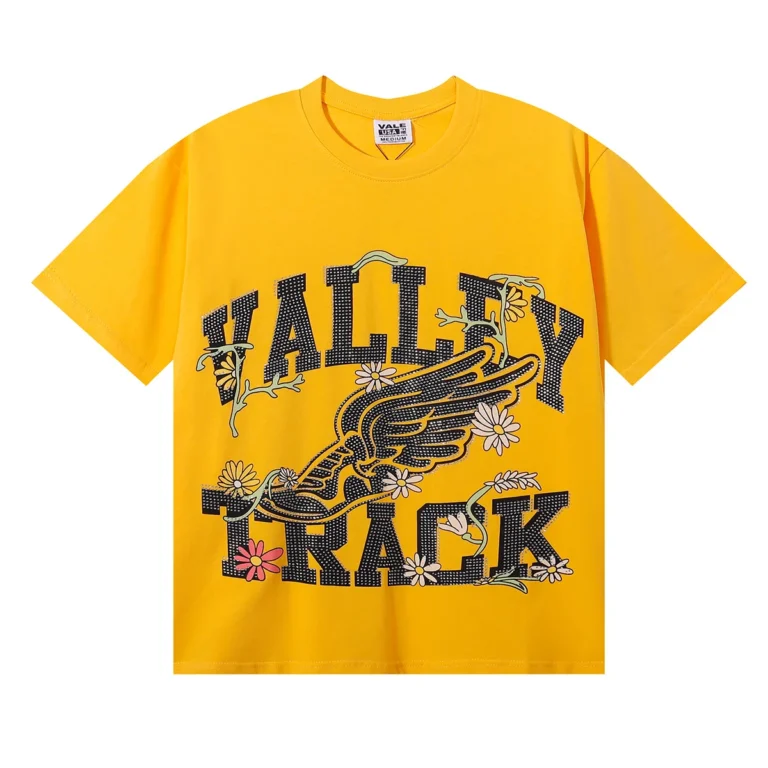 Vale Forever Valley Track Wing Graphic Tee 'Yellow/Black/Floral'