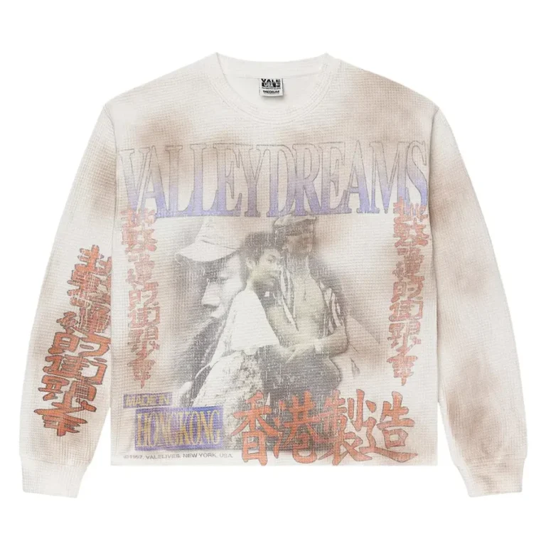 Vale Dreamscape Graphic Long-Sleeve Tee - Cream