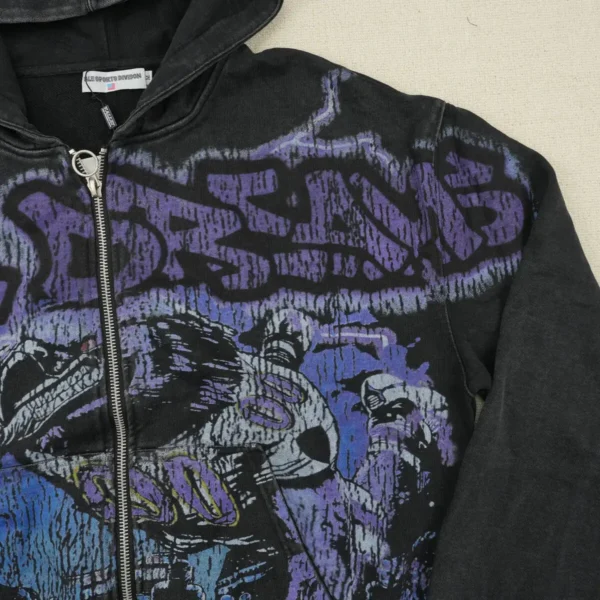 Vale Forever Raven Zip-Up Hoodie - Black/Multi