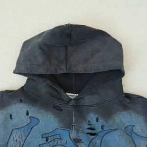 Vale Return Graphic Hoodie - Black/Blue