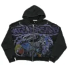 Vale Forever Raven Zip-Up Hoodie - Black/Multi