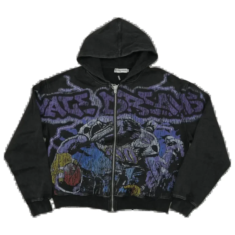 Vale Forever Raven Zip-Up Hoodie - Black/Multi
