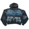Vale Return Graphic Hoodie - Black/Blue