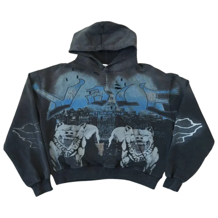 Vale Return Graphic Hoodie - Black/Blue
