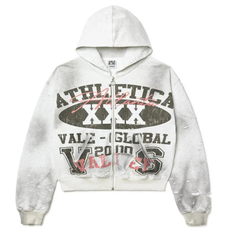 Athletica Xxx Zip Up Hoodie Grey
