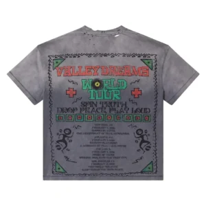 Vale Forever Valley Dreams World Tour T-Shirt Vintage Grey